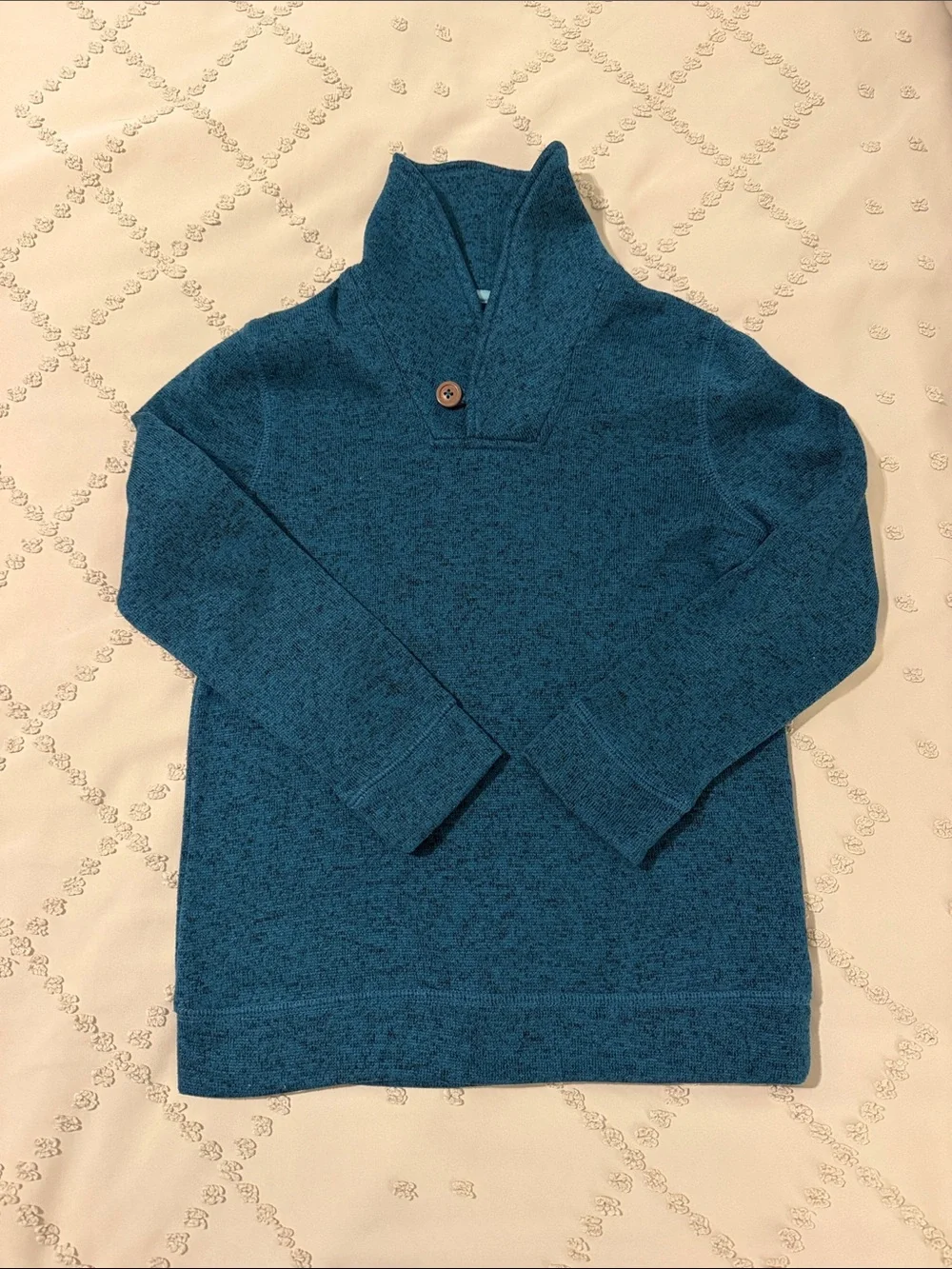 Boy’s Teal Shawl Collar Sweater - Sonoma Size 7